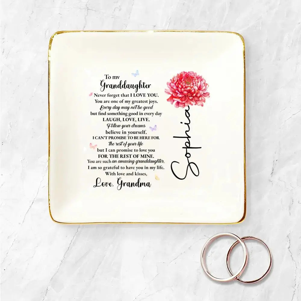 Granddaughter Love Promises - Personalized Gift for Daughter Duconspace