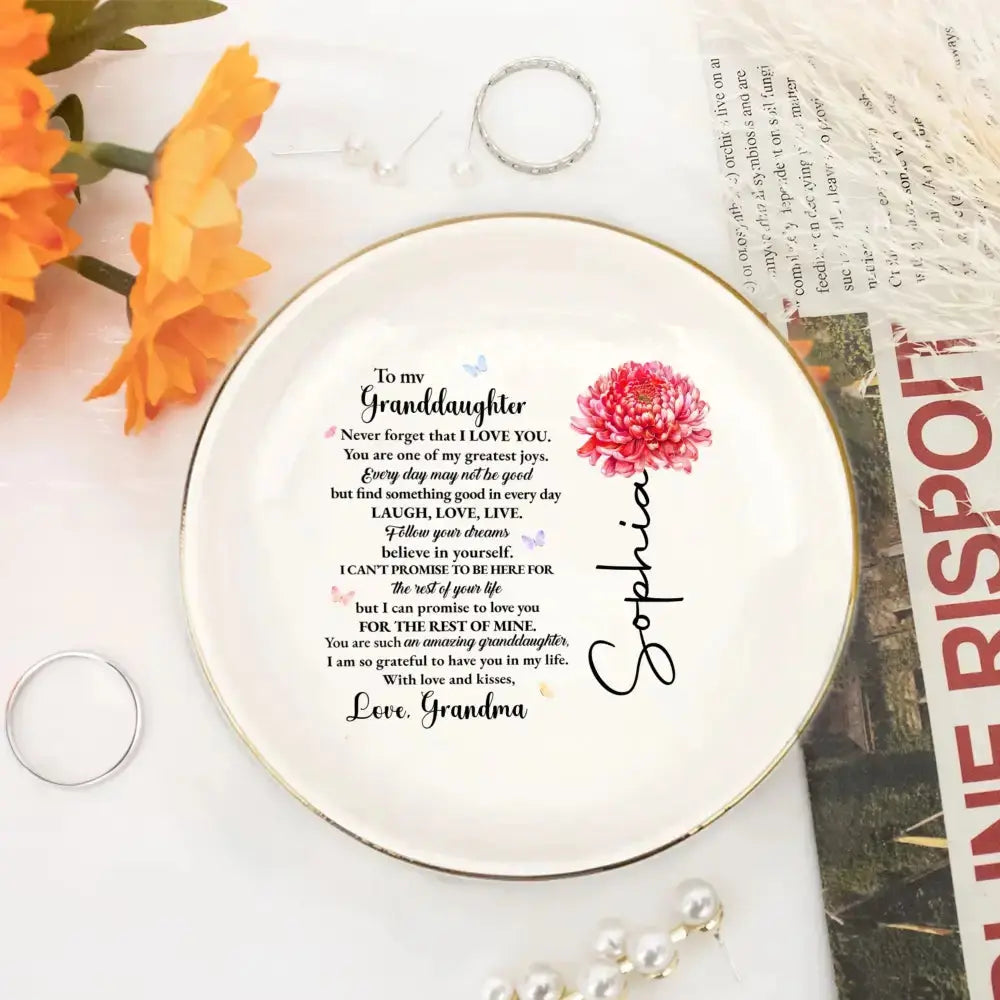 Granddaughter Love Promises - Personalized Gift for Daughter Duconspace
