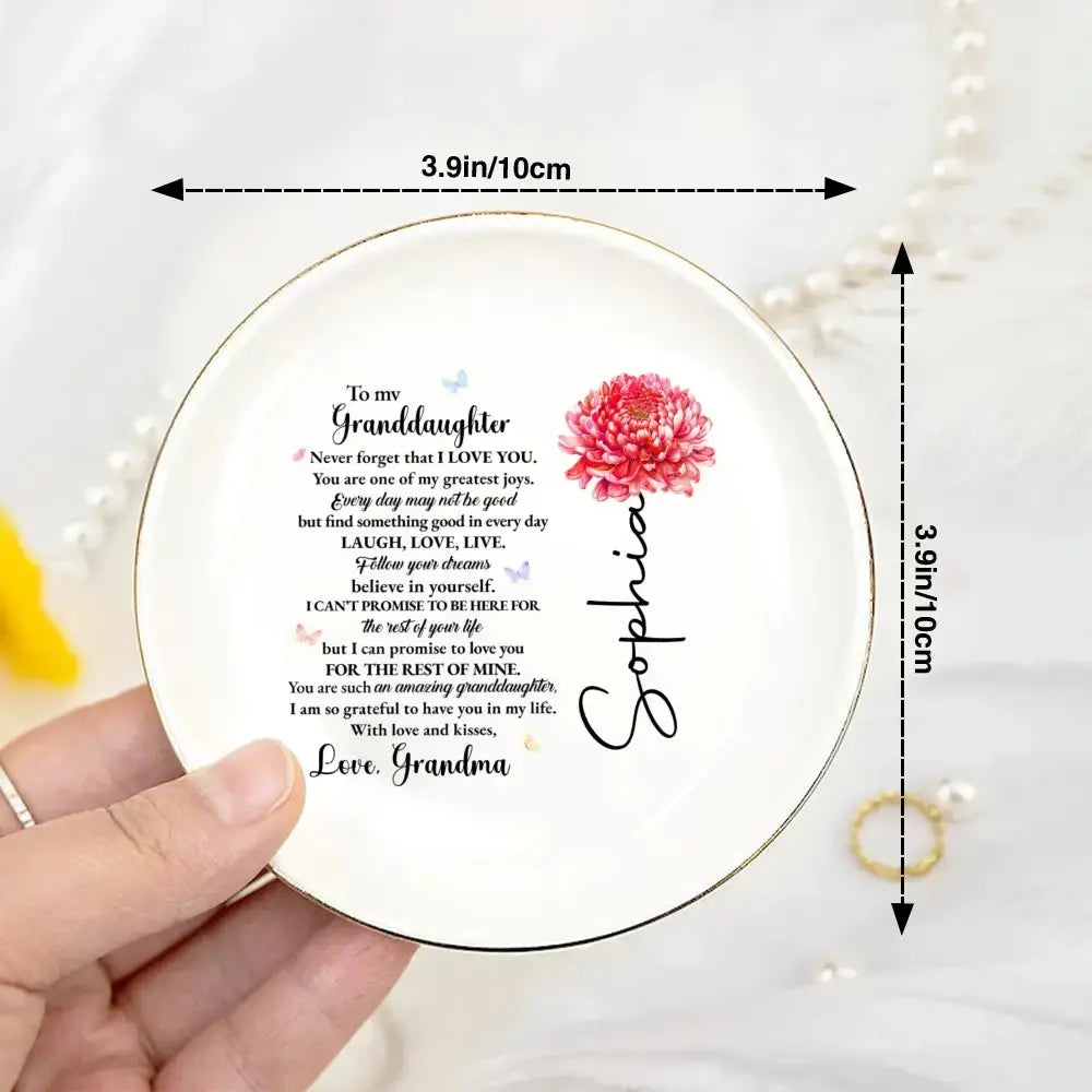 Granddaughter Love Promises - Personalized Gift for Daughter Duconspace