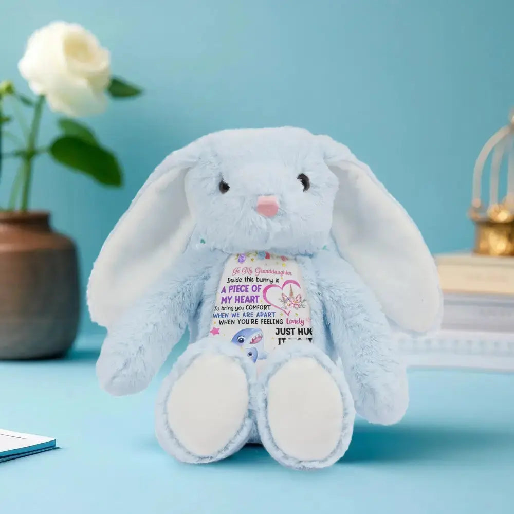 Personalized Granddaughter Daughter Sea Animals on Stuffed Bunny Duconspace