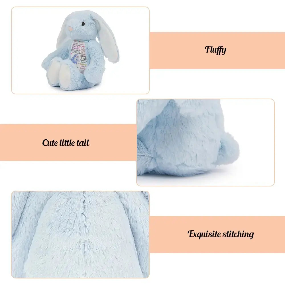 Personalized Granddaughter Daughter Sea Animals on Stuffed Bunny Duconspace