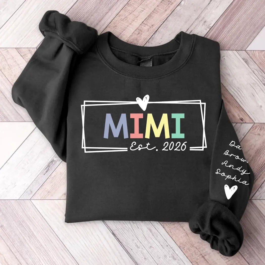 Grandma Est 2026 Promoted To Grandma 2026 For Grandmother Sweatshirt