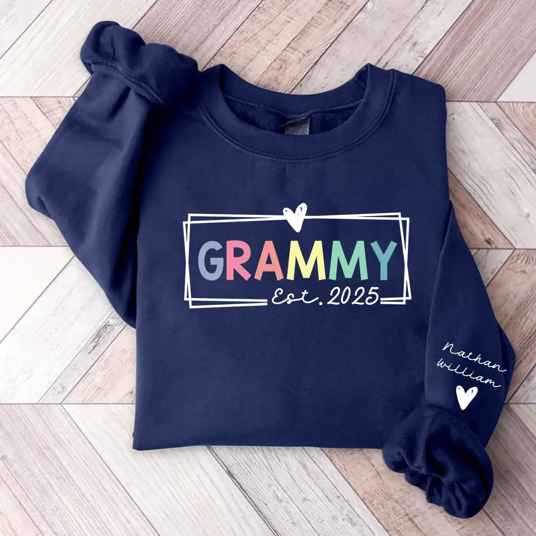 Grandma Est 2026 Promoted To Grandma 2026 For Grandmother Sweatshirt