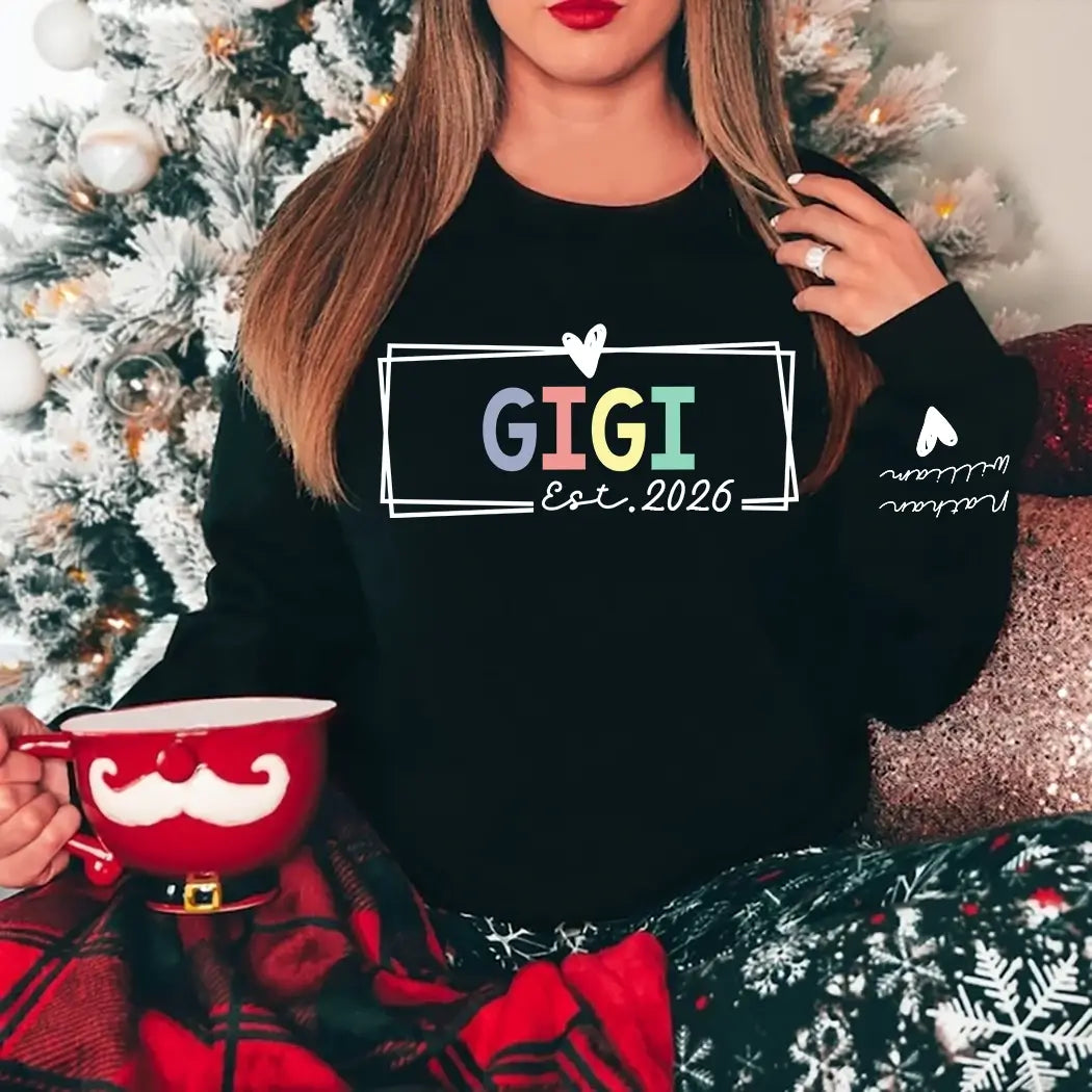 Grandma Est 2026 Promoted To Grandma 2026 For Grandmother Sweatshirt