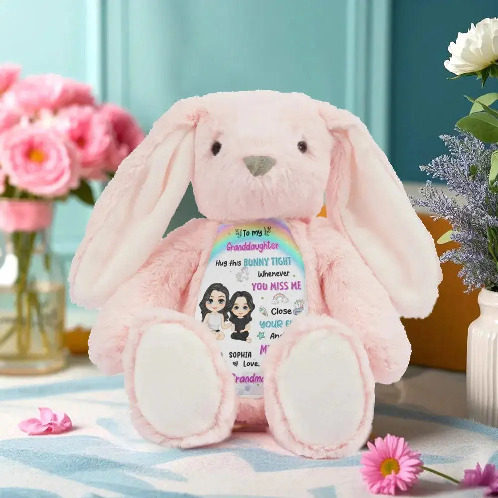 Grandma Hugged This Soft Bunny- Personalized Gift for Granddaughter Duconspace