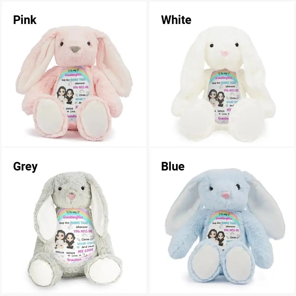 Grandma Hugged This Soft Bunny- Personalized Gift for Granddaughter Duconspace