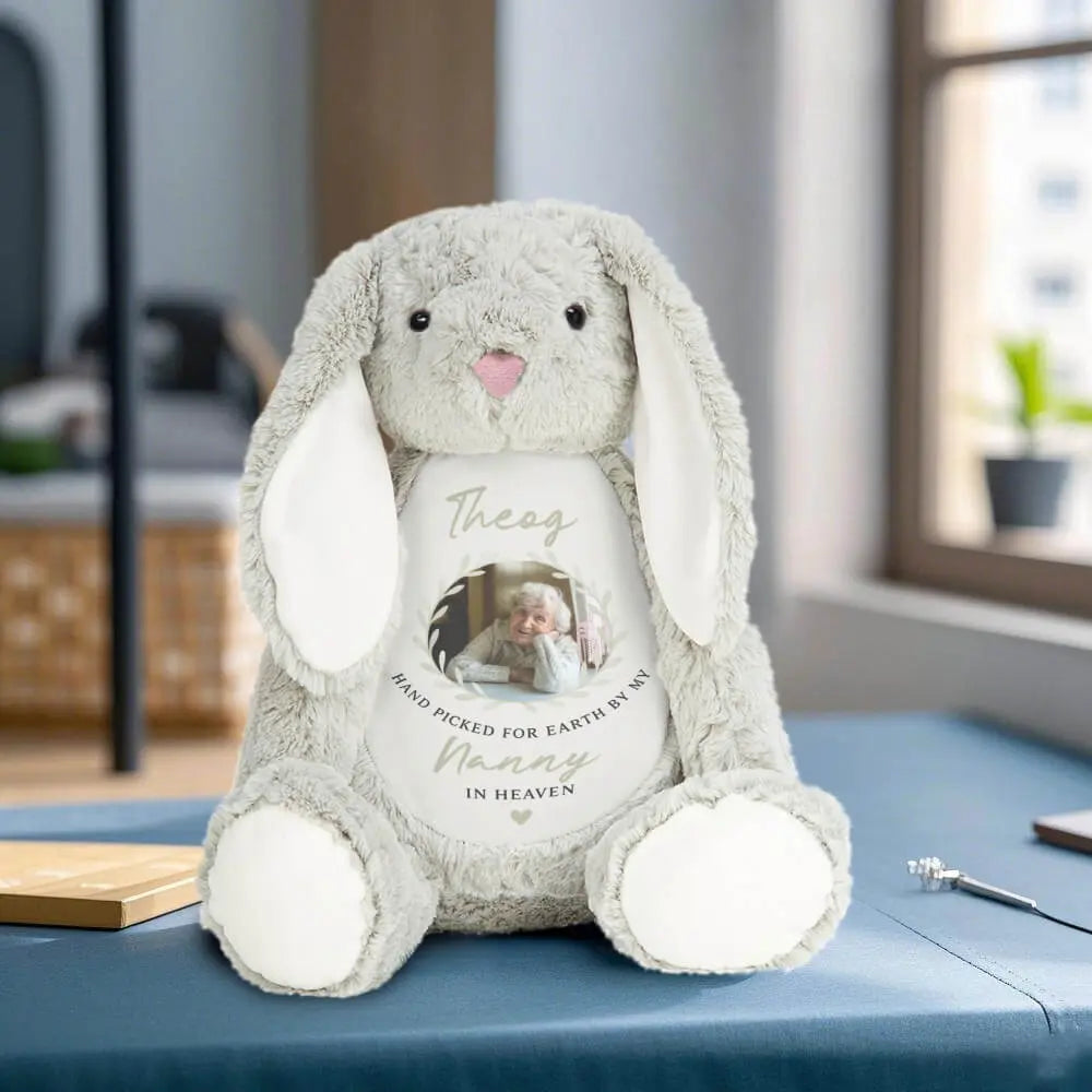 Grandma Photo Bunny, Custom Grandma Pictures, New Baby Gifts Duconspace