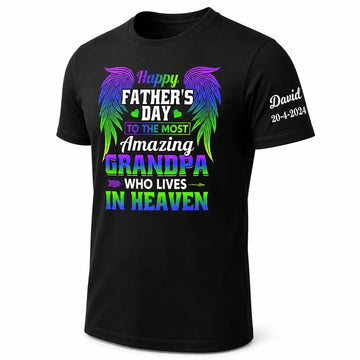 Grandpa In Heaven Shirt – Custom Memorial Tee Duconspace