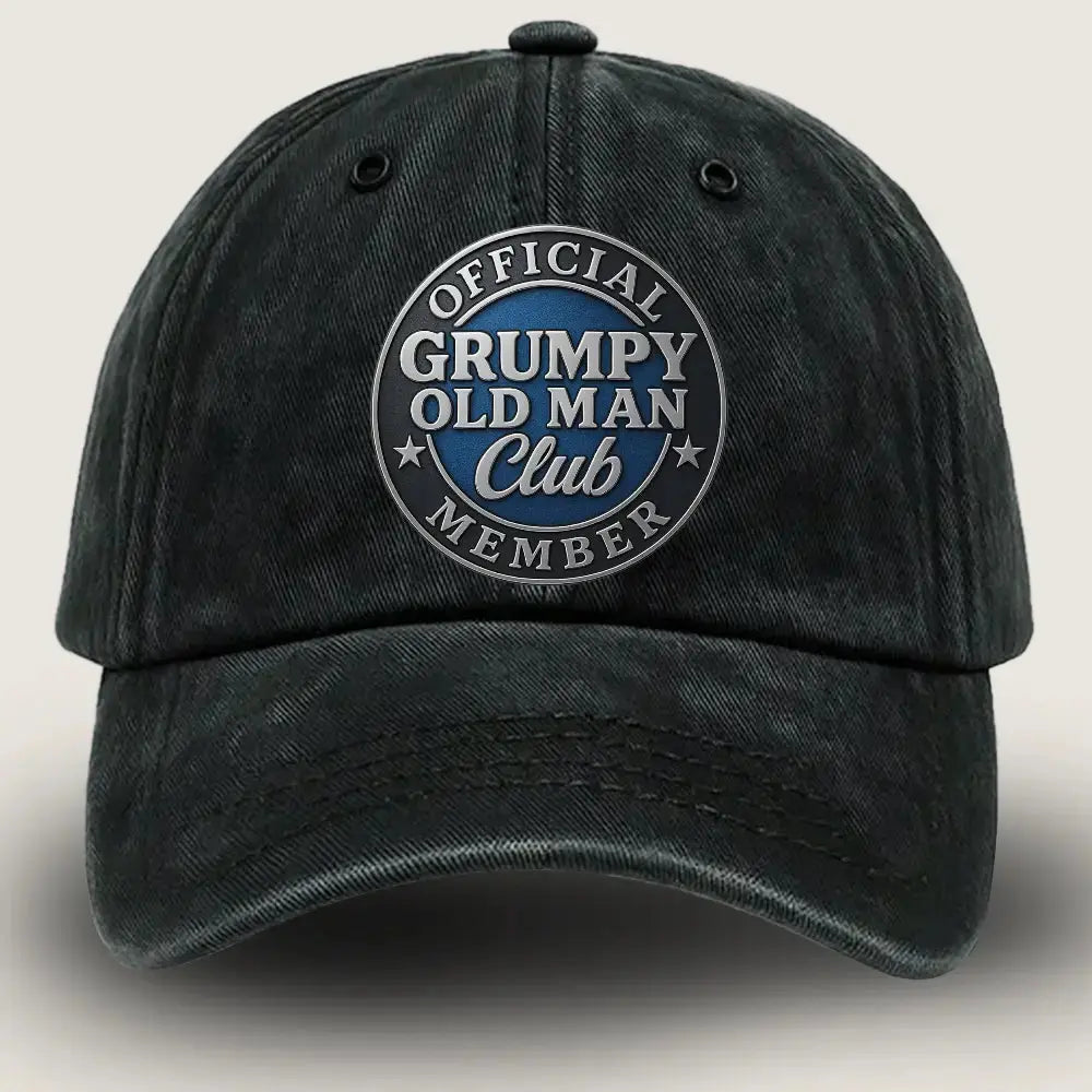 Grumpy Old Man Club Cap, Hat for Old People, Old Person Hat Duconspace
