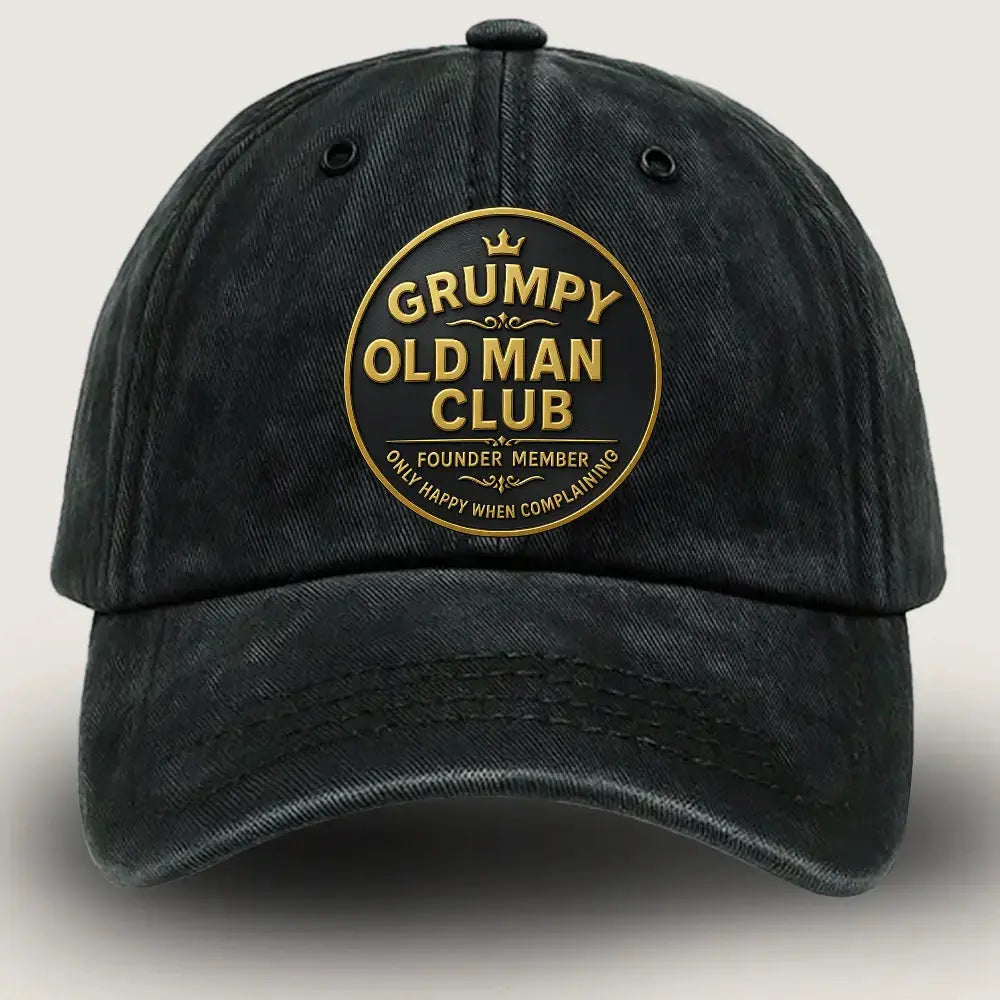 Grumpy Old Man Hat, Grumpy Old Man Club Hat, 80s Retro Hat Duconspace