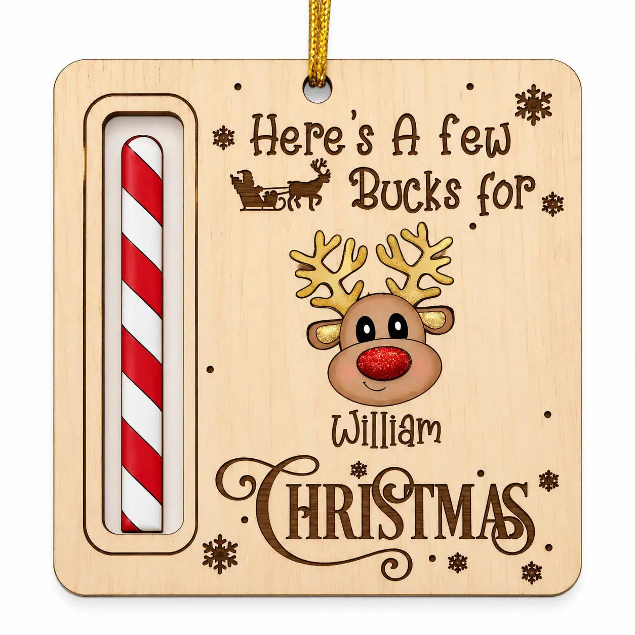 Here's A Few Bucks For Christmas Custom Ornament Duconspace