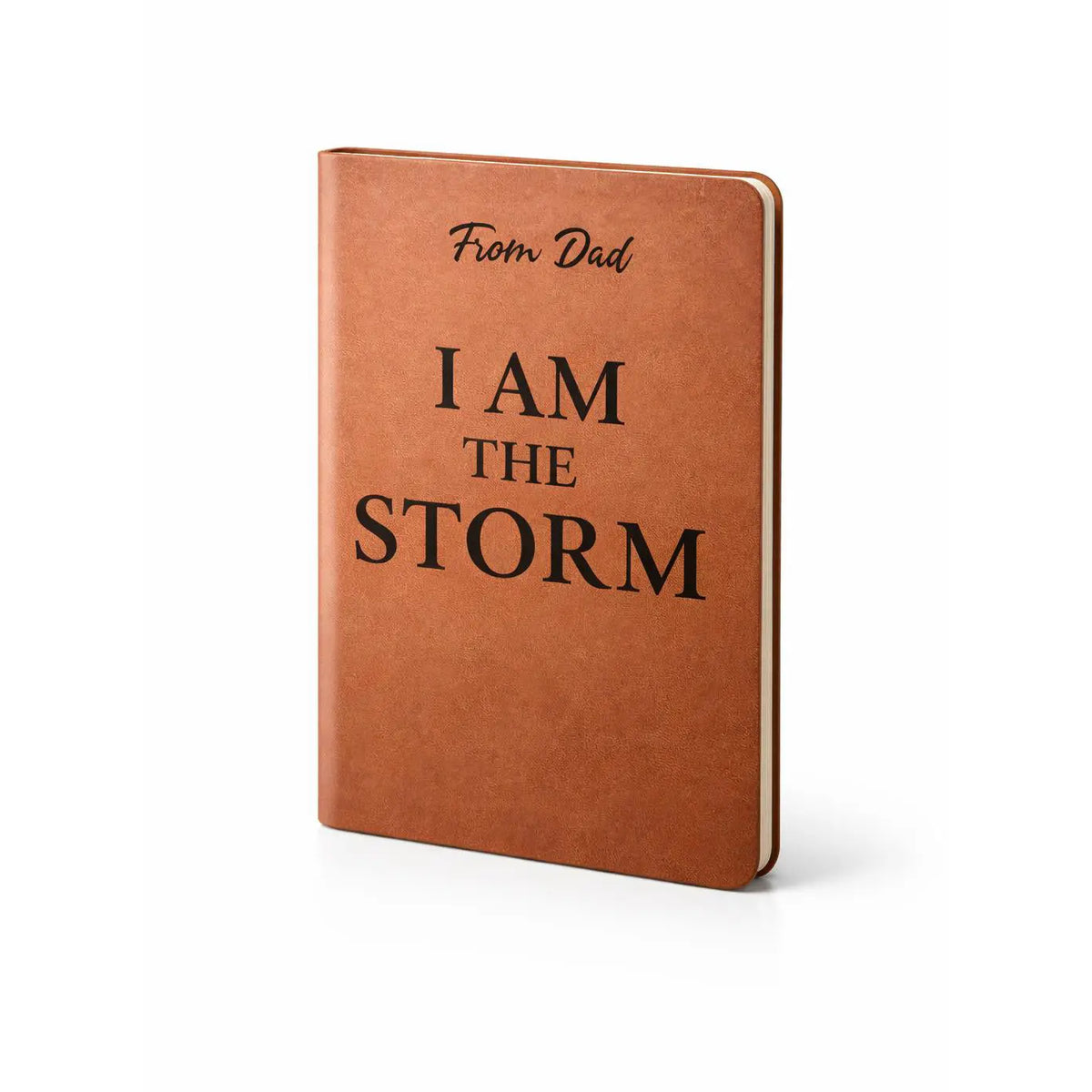 I Am The Storm Leather Journal – Gift From Dad Duconspace