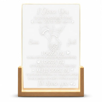 I Choose You Night Light - Personalized Gift for Couple