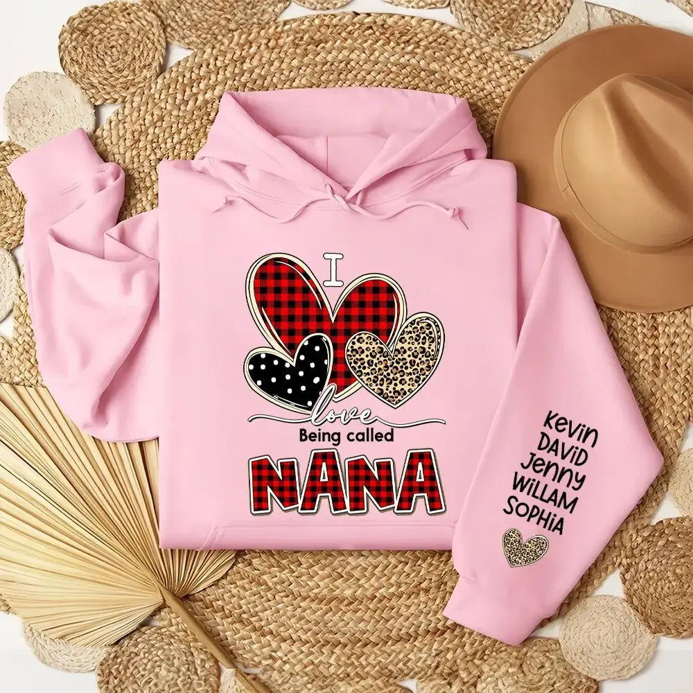 I Love Being Called Nana Sweatshirt - Personalized Gift for Grandma Duconspace