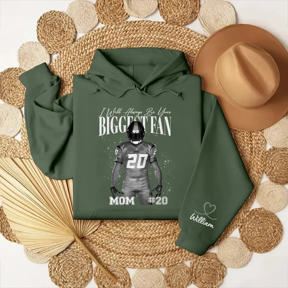 I Will Always Be Your Biggest Fan - Personalized Sweatshirt for Mom Duconspace