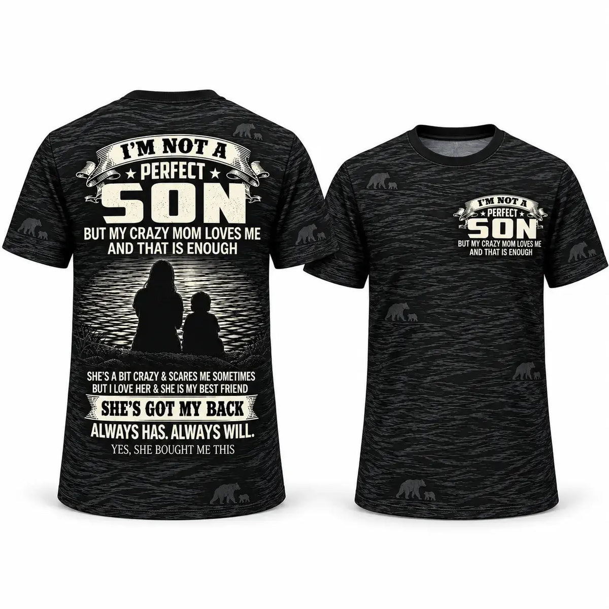 I'm Not a Perfect Son AOP T-Shirt – Funny Gift from Mom Duconspace