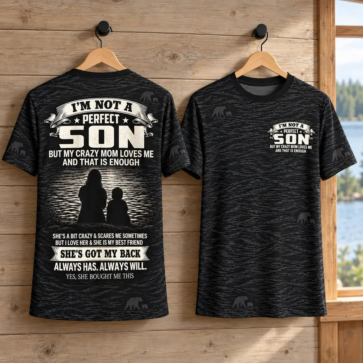 I'm Not a Perfect Son AOP T-Shirt – Funny Gift from Mom Duconspace