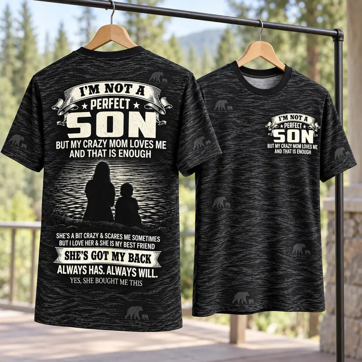 I'm Not a Perfect Son AOP T-Shirt – Funny Gift from Mom Duconspace