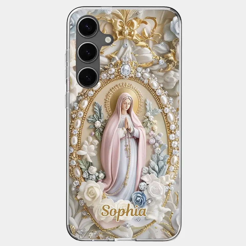 In Love and Faith Forever United – Family Personalized 3D Inflated Effect Clear Phone Case, Custom Gift for Yourself, Best Friends, Siblings & Family Members
