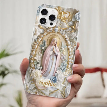 In Love and Faith Forever United – Family Personalized 3D Inflated Effect Clear Phone Case, Custom Gift for Yourself, Best Friends, Siblings & Family Members