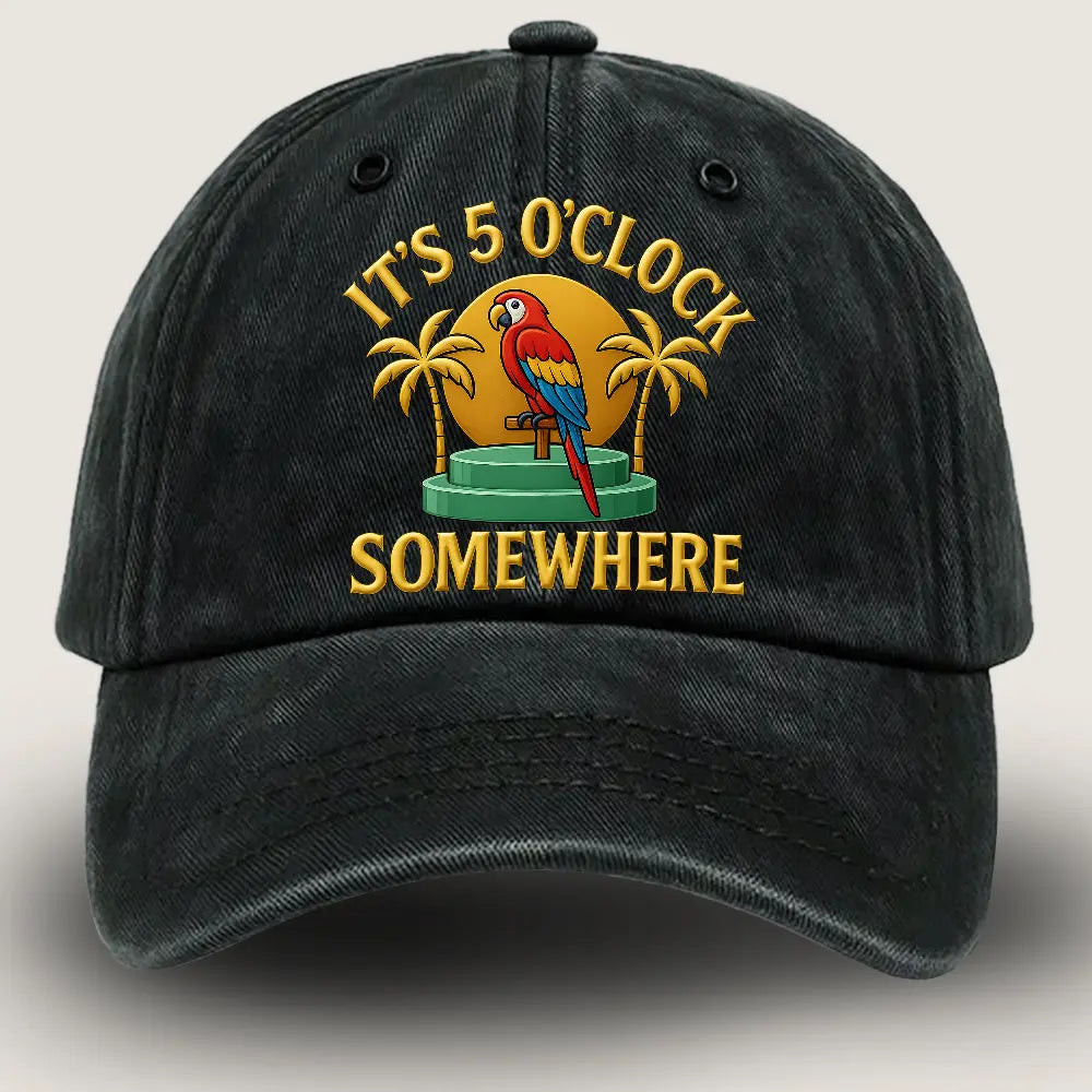 It's 5 O Clock Somewhere Hat for Old People. Old Person Hat