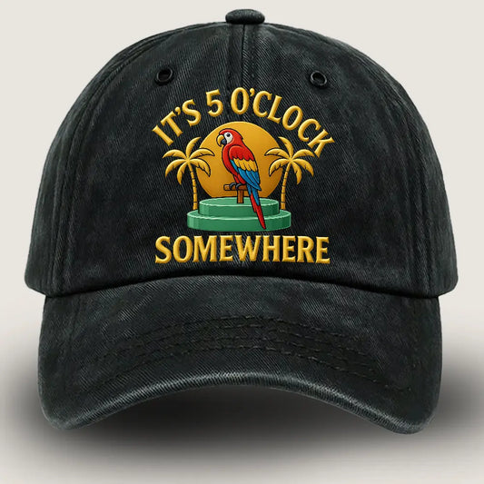 It's 5 O Clock Somewhere Hat for Old People. Old Person Hat