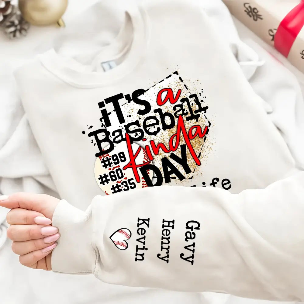 Its a Baseball Kinda Day - Personalized Mamawlife Sweatshirt