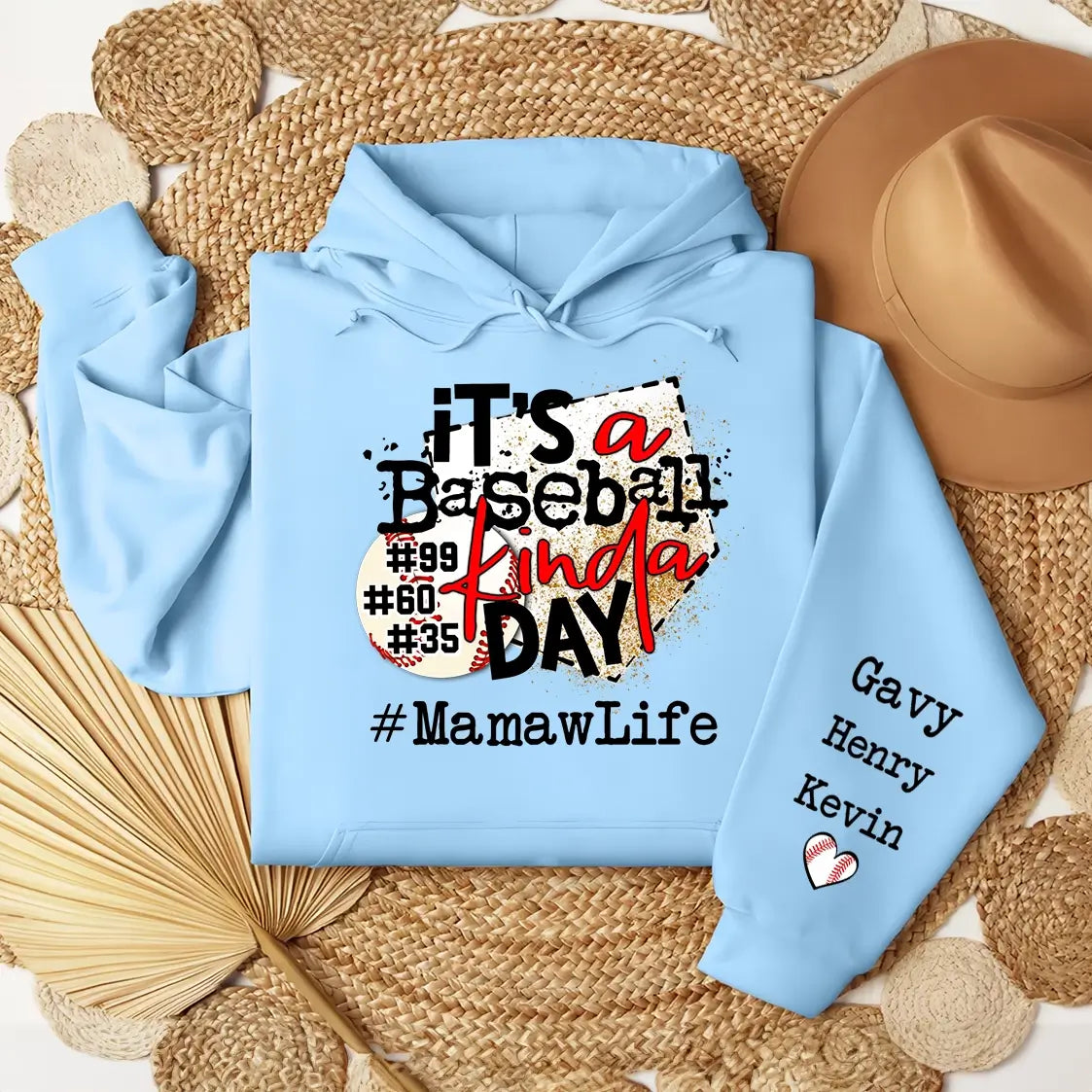 Its a Baseball Kinda Day - Personalized Mamawlife Sweatshirt