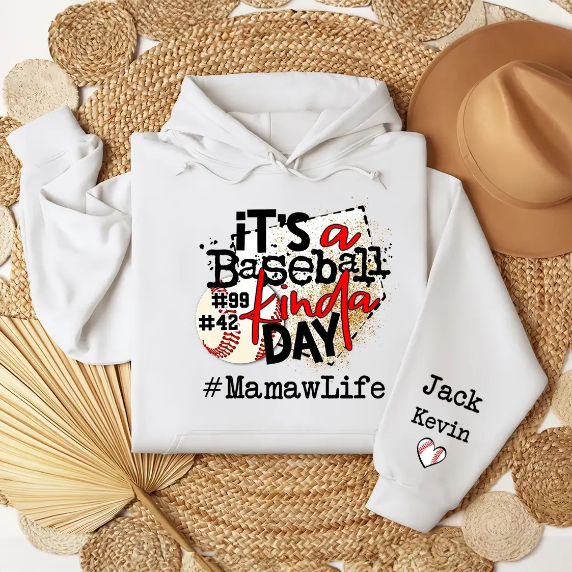 Its a Baseball Kinda Day - Personalized Mamawlife Sweatshirt