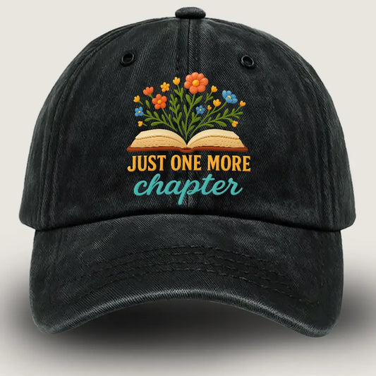 Just One More Chapter Hat - Reading Hat, Library Hat