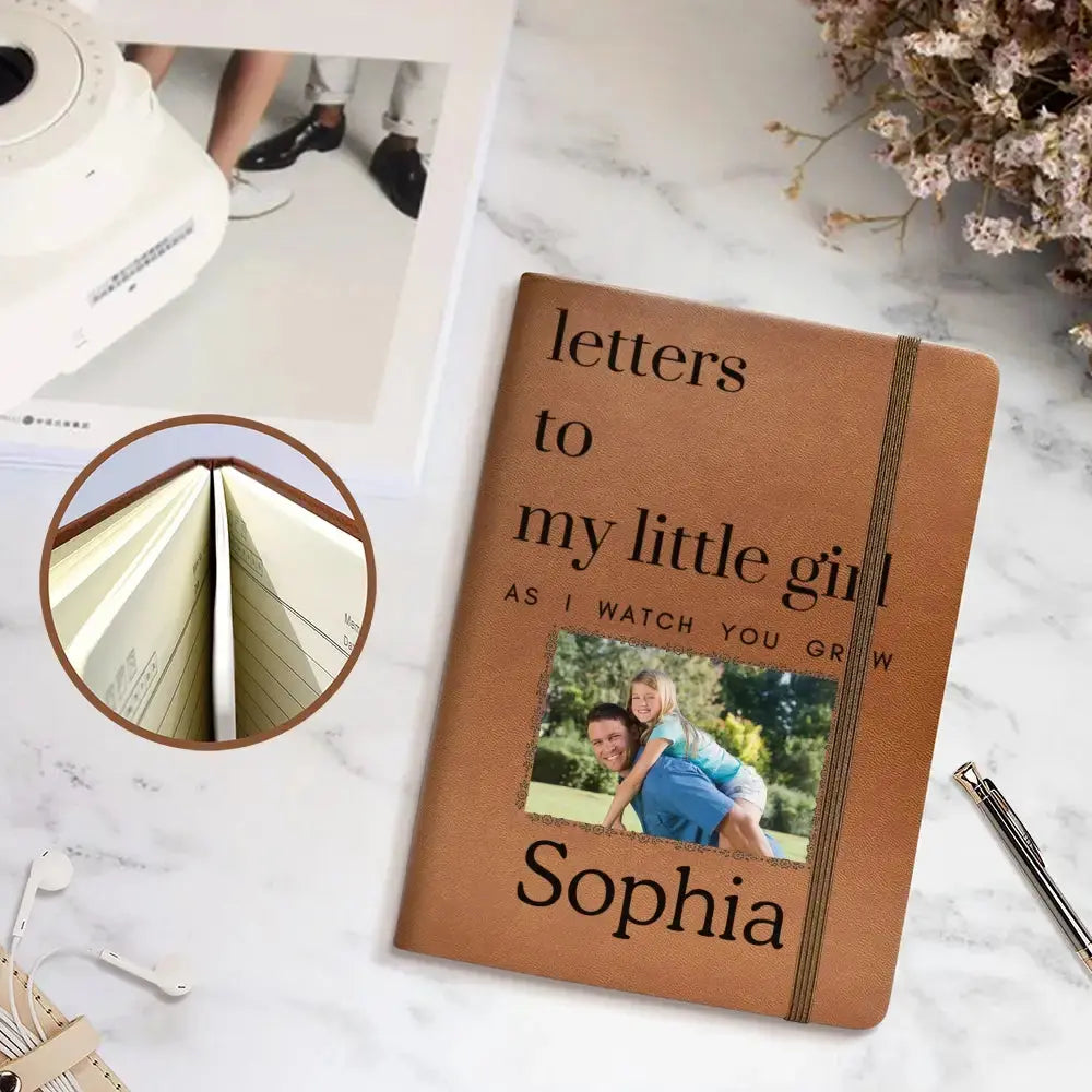 Letters to My Child – Personalized Leather Journal Gift - Duconspace