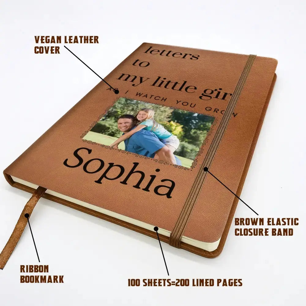 Letters to My Child – Personalized Leather Journal Gift - Duconspace