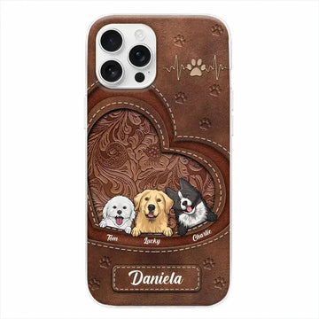 Life Is Better With Dogs - Personalized Custom Clear Phone Case, Perfect Gift for Pet Owners and Dog Lovers Ducon Space