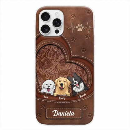 Life Is Better With Dogs - Personalized Custom Clear Phone Case, Perfect Gift for Pet Owners and Dog Lovers