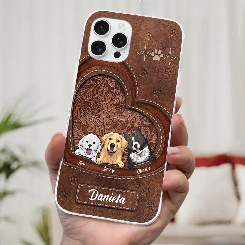 Life Is Better With Dogs - Personalized Custom Clear Phone Case, Perfect Gift for Pet Owners and Dog Lovers