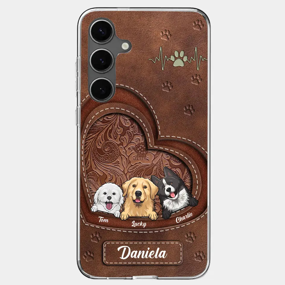 Life Is Better With Dogs - Personalized Custom Clear Phone Case, Perfect Gift for Pet Owners and Dog Lovers