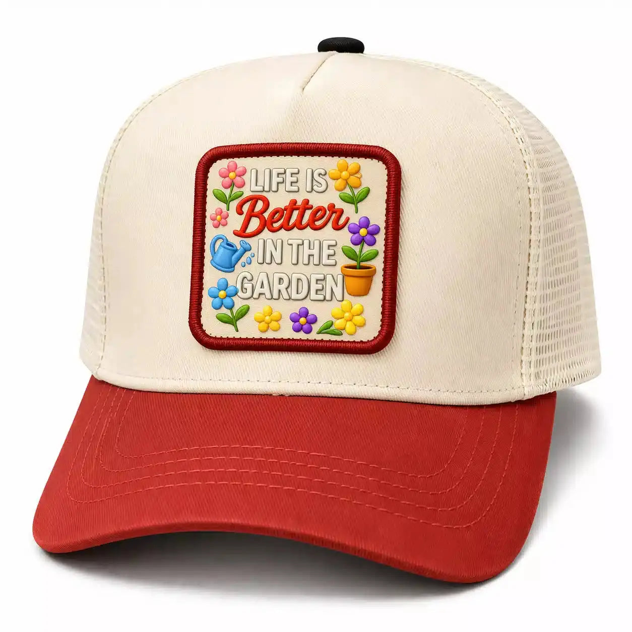 Life Is Better In The Garden Trucker Cap Duconspace