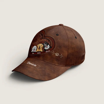 Life Is Better With Dogs and Cats - Personalized Custom Classic Cap, Perfect Gift for Pet Owners and Animal Lovers
