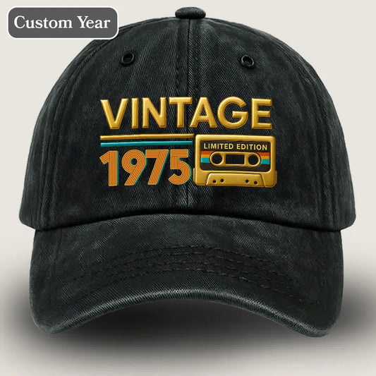 Limited Edition Denim Cap: Birthday Gifts for Husband #50th