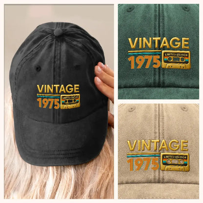 Limited Edition Denim Cap: Birthday Gifts for Husband #50th