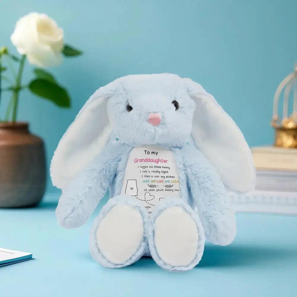 Long Distance Drawing Stuffed Bunny - Personalized Gift From Grandma Duconspace