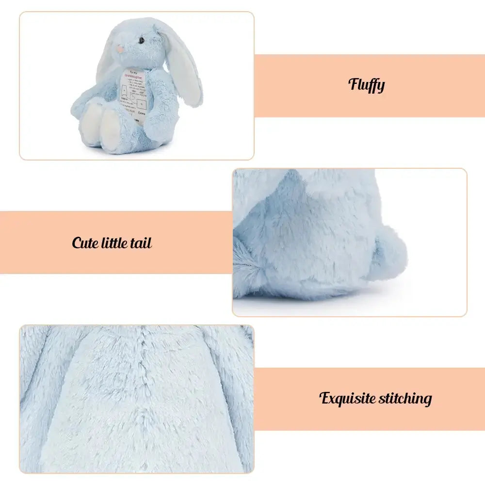 Long Distance Drawing Stuffed Bunny - Personalized Gift From Grandma Duconspace