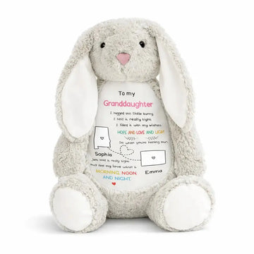 Long Distance Drawing Stuffed Bunny - Personalized Gift From Grandma Duconspace