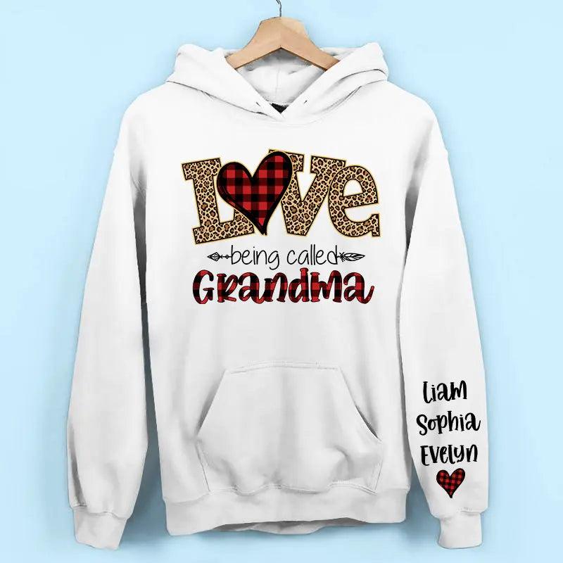 Love Being Called Grandma Sweatshirt, Christmas Nana Sweatshirt, Custom Grandma Claus Christmas Sweatshirt & Hoodie