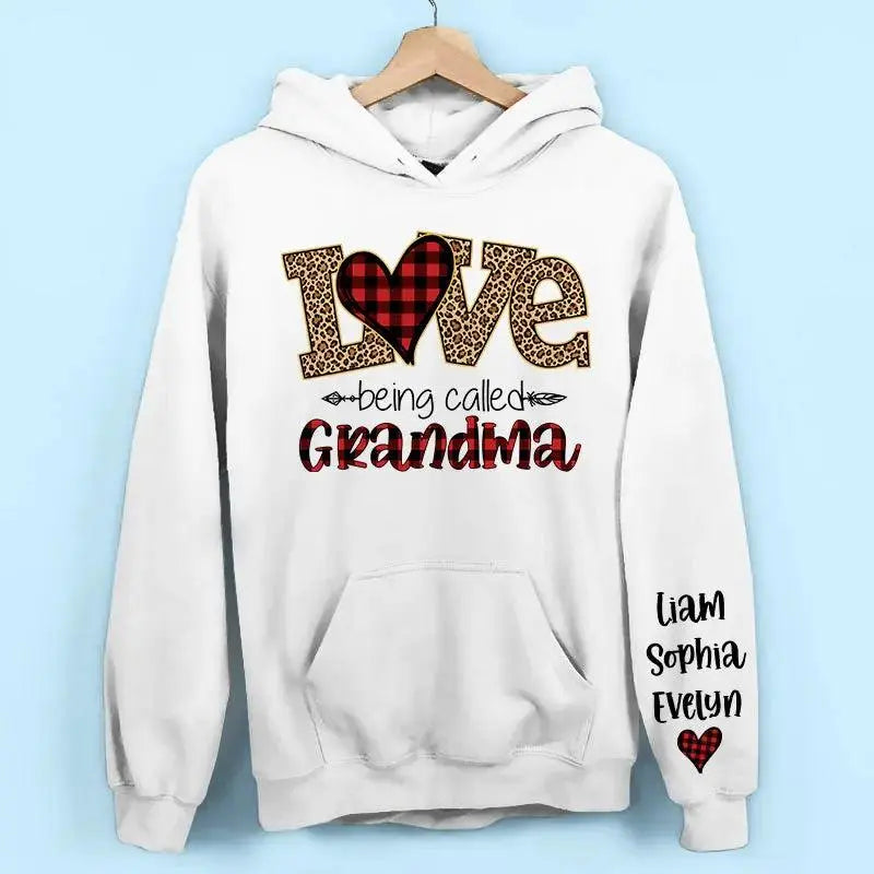 Love Being Called Grandma Sweatshirt, Christmas Nana Sweatshirt, Custom Grandma Claus Christmas Sweatshirt & Hoodie Dreamship