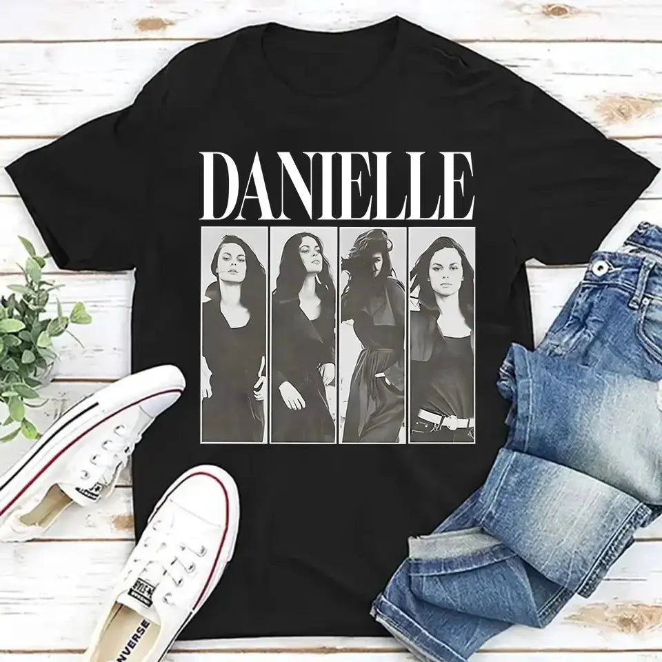 Love Captured in Every Frame - Custom 4-Photo Vintage Shirt, Personalized Gift for Wife, Girlfriend & Mom Dreamship