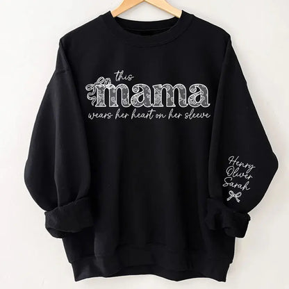 Love Woven in Every Thread - Chinoiserie Coquette Varsity Sweatshirt & Hoodie, Perfect Mother’s Day Gift for Mama