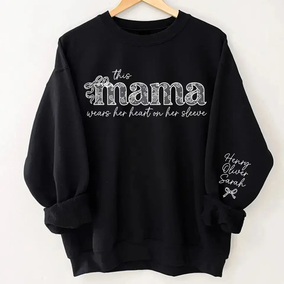 Love Woven in Every Thread - Chinoiserie Coquette Varsity Sweatshirt & Hoodie, Perfect Mother’s Day Gift for Mama Ducon Space