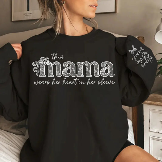 Love Woven in Every Thread - Chinoiserie Coquette Varsity Sweatshirt & Hoodie, Perfect Mother’s Day Gift for Mama