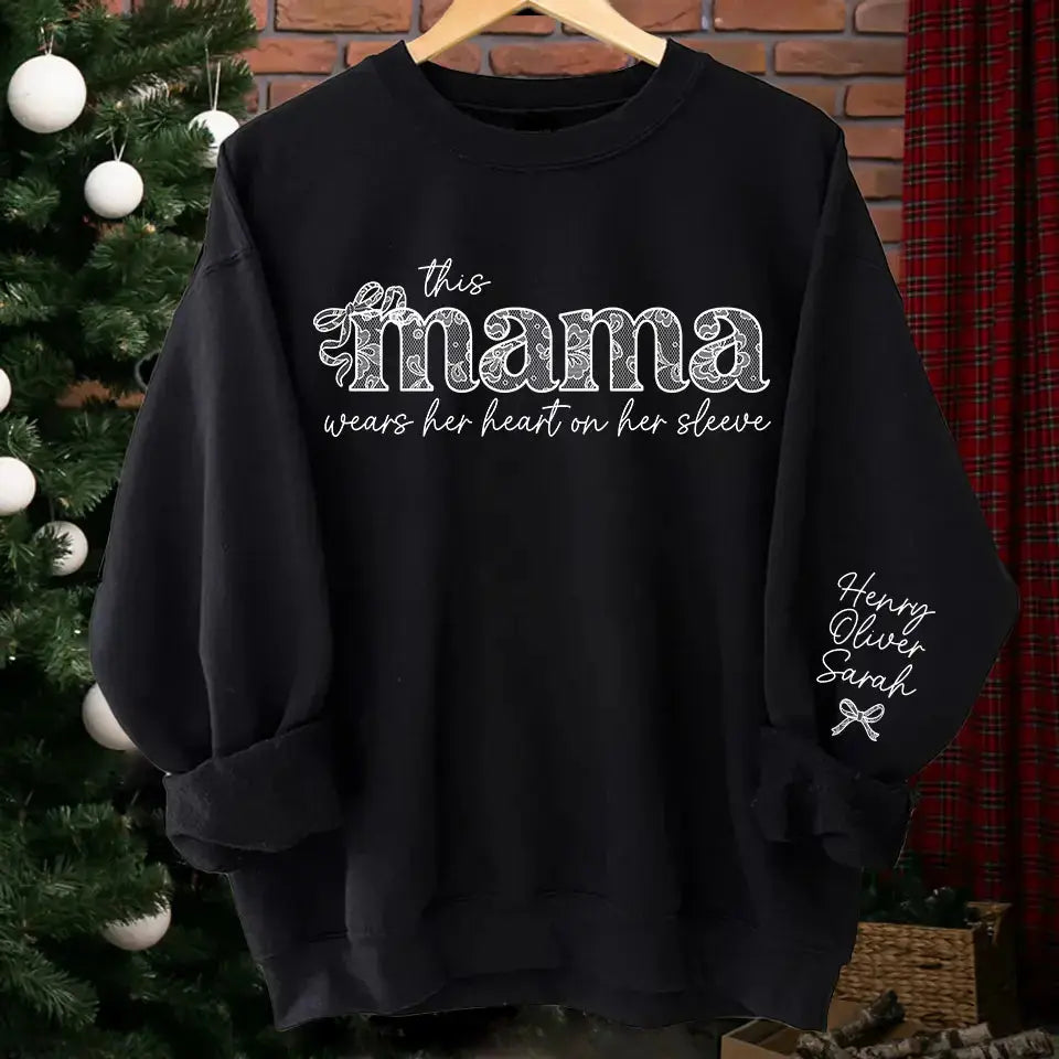 Love Woven in Every Thread - Chinoiserie Coquette Varsity Sweatshirt & Hoodie, Perfect Mother’s Day Gift for Mama Ducon Space